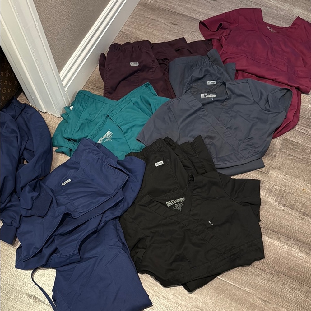 Grey's Anatomy Women's Scrub Pants & Tops - Black, Blue, Teal, Burgundy